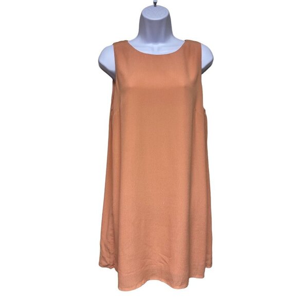 NEW! Lulu's Peach Sassy Sweetheart Shift Dress Women's Size Medium - Picture 1 of 11